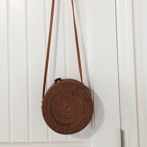 Woven crossbody bag